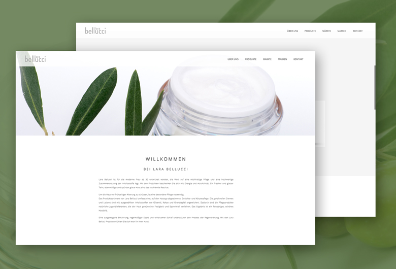 Lara Belluci Webseite Design