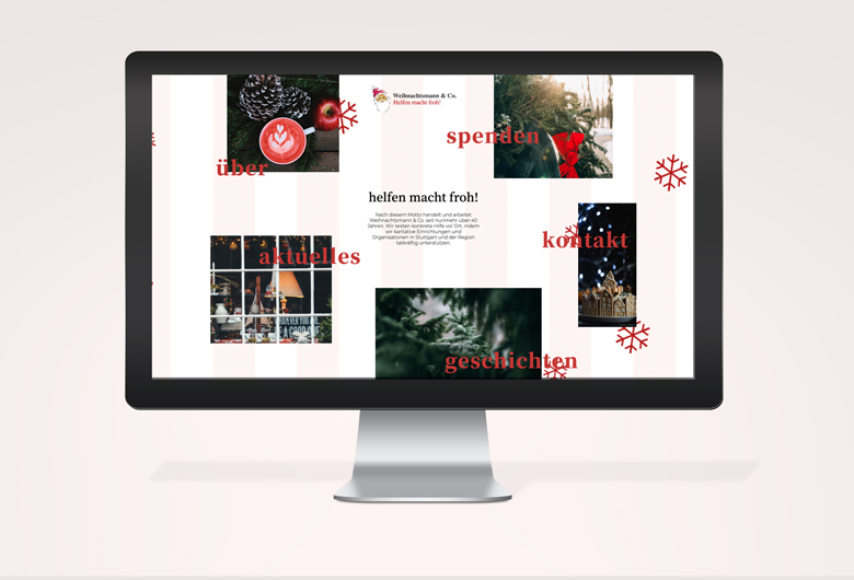 Webseiten Design für Weihnachtsmann & CO.