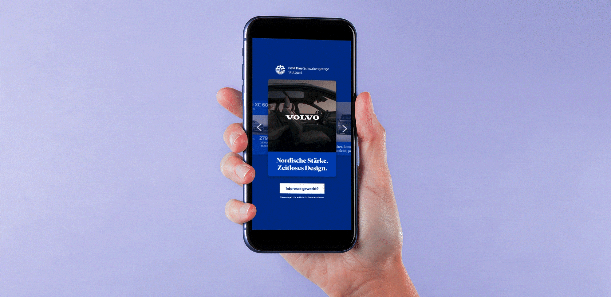 Darstellung einer In-App Anzeige